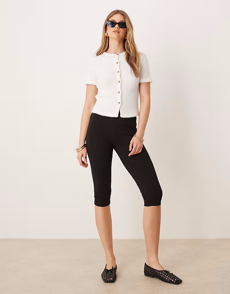 

Шорты-капри ASOS DESIGN черного цвета