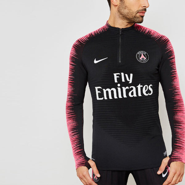 Куртка Nike Contrasting Colors Alphabet Team Half Zipper Soccer Jacket 'Black Pink', мультиколор — фото 4