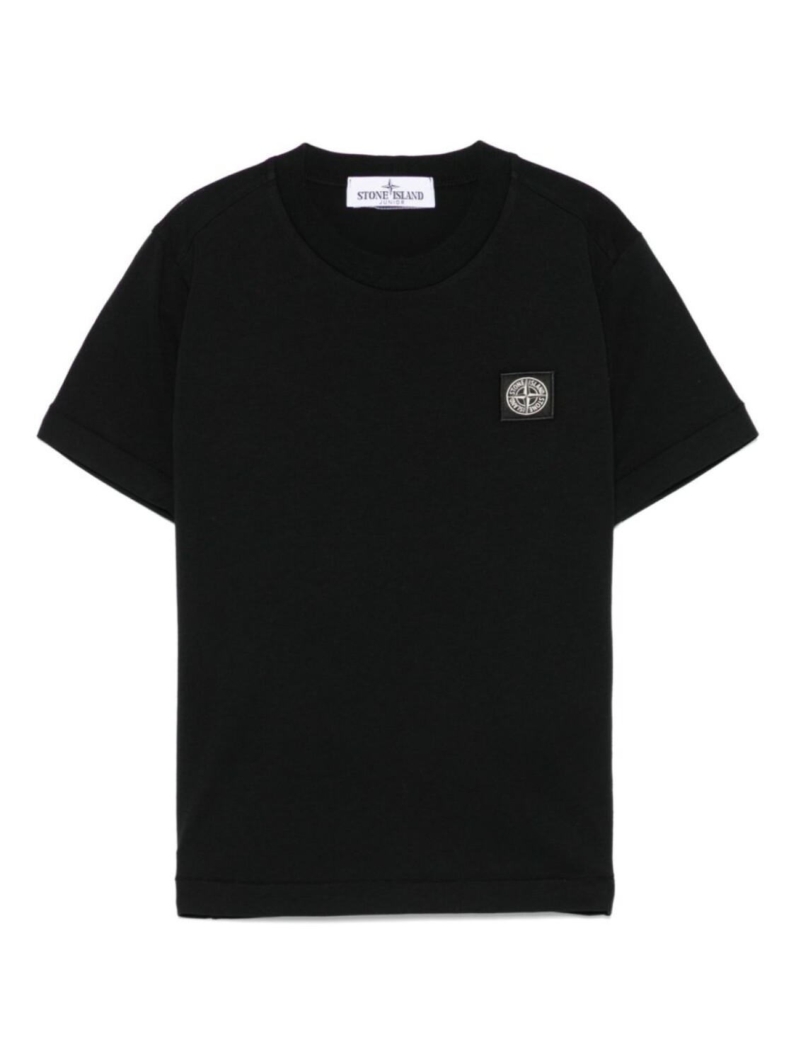 

Stone Island Junior футболка с нашивкой Compass, черный