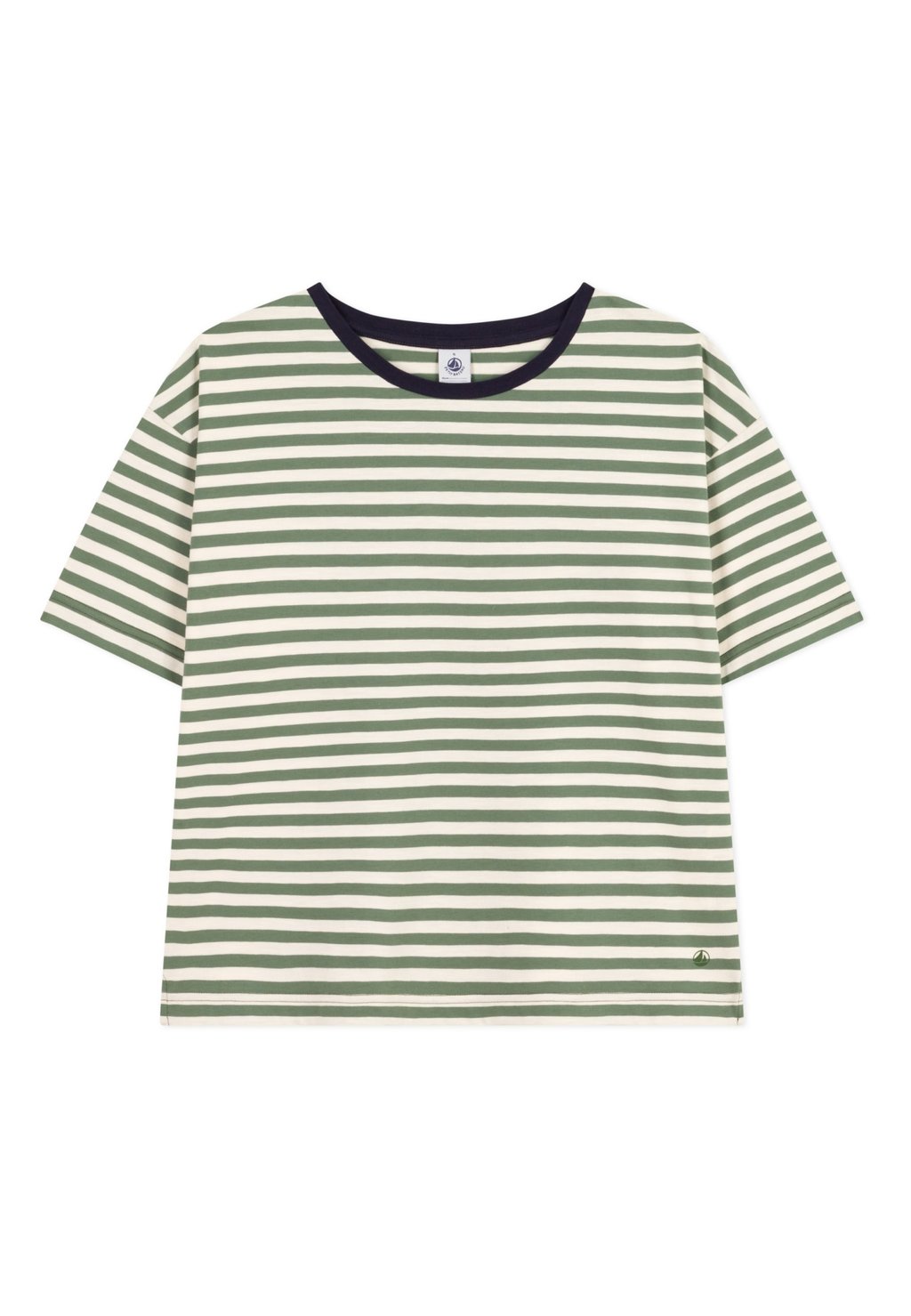 

Принт на футболке Boxy Petit Bateau, зеленый