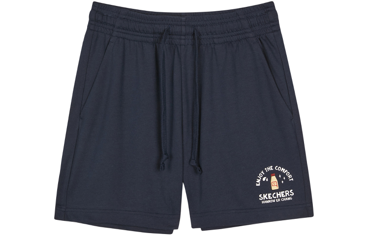 

Ханькоу Фабрика №2 Совместная серия Женские повседневные шорты Skechers, темно-синий