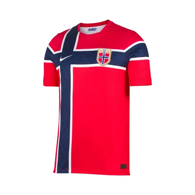 Игровая футболка Nike Norway 2026 Stadium Home, красный