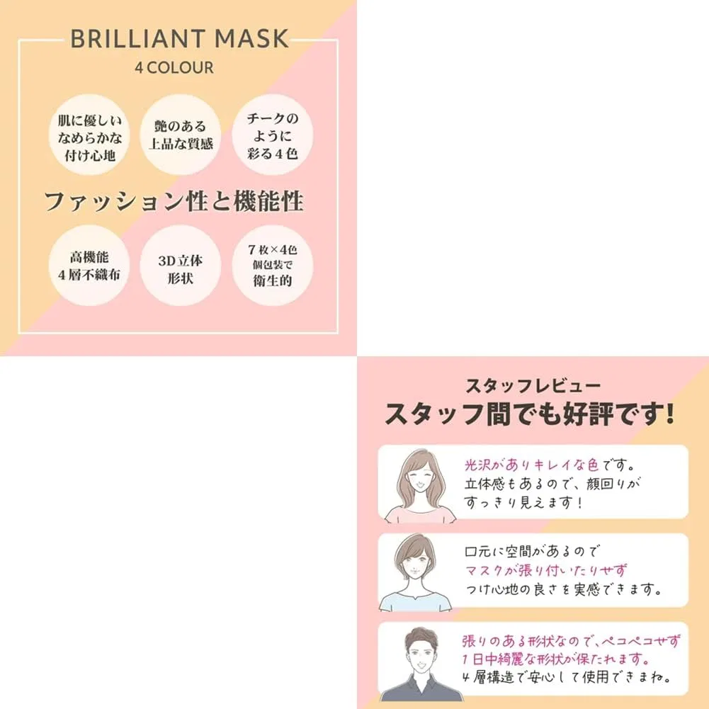 Маска для лица Nishiki — N Brilliant Makeup Mask 3D, бежевая, , 4 цвета по — фото 3
