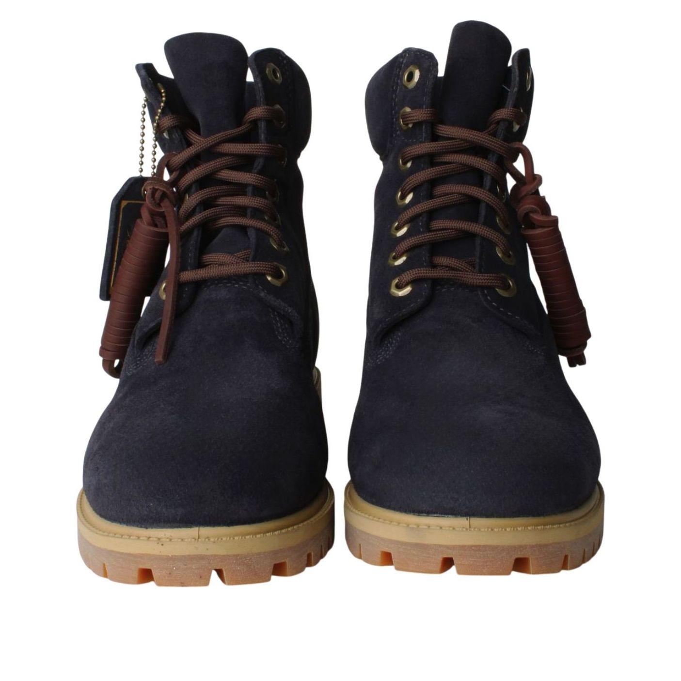 Ботинки Timberland Heritage 6 Inch Lace Up Waterproof 'Dark Blue Suede' — фото 3