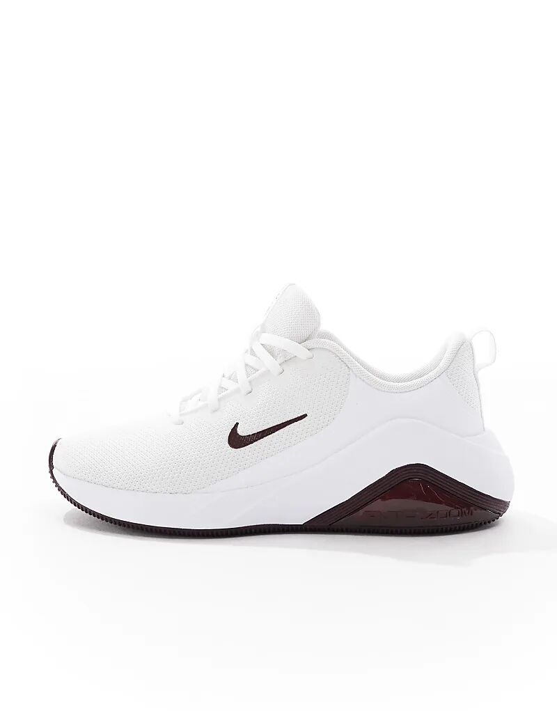 Кроссовки Nike Training Air Zoom Bella 7 белого и бордового цветов — фото 2