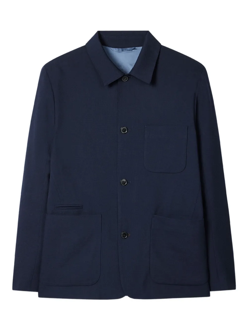 

Пиджак с накладными карманами на пуговицах Paul Smith, синий