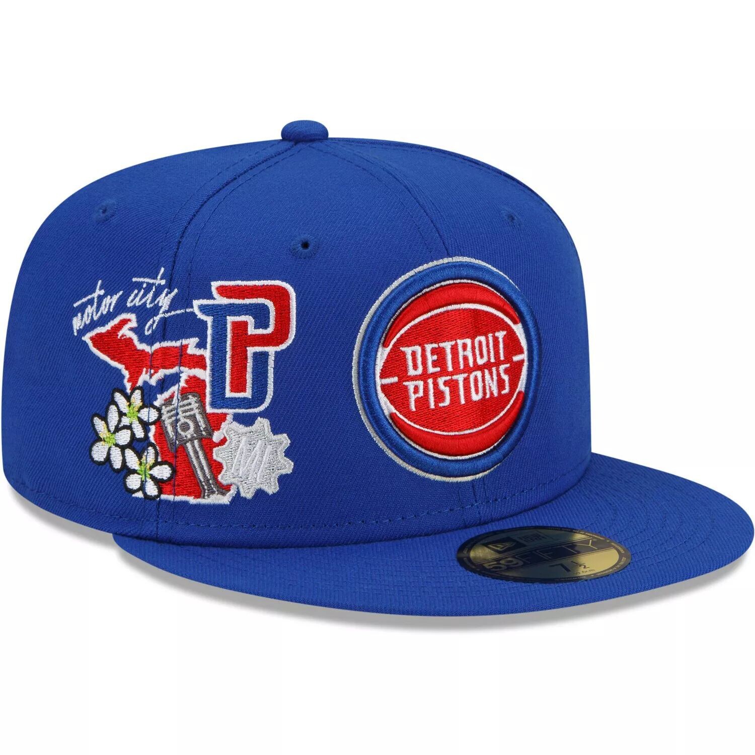 

Мужская приталенная кепка New Era Blue Detroit Pistons City Cluster 59FIFTY