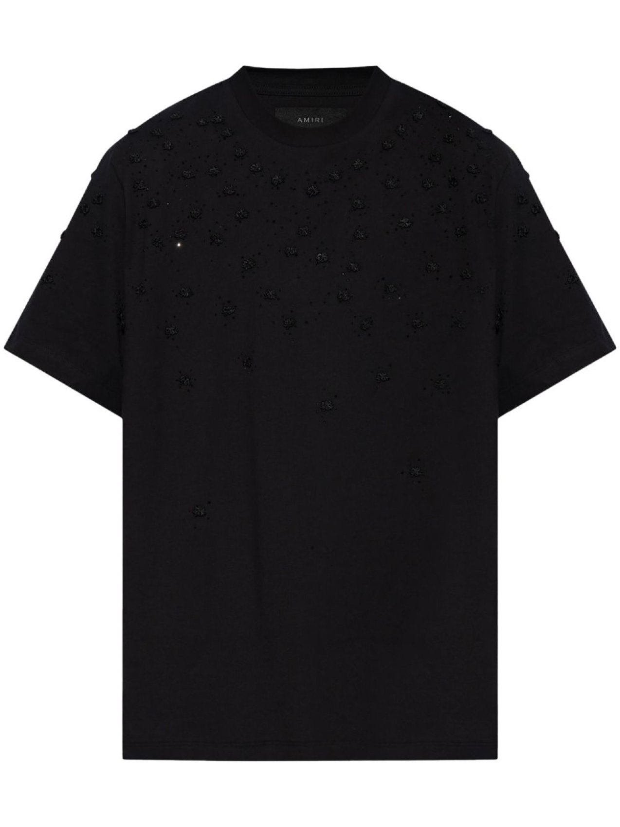 

AMIRI textured cotton T-shirt, черный