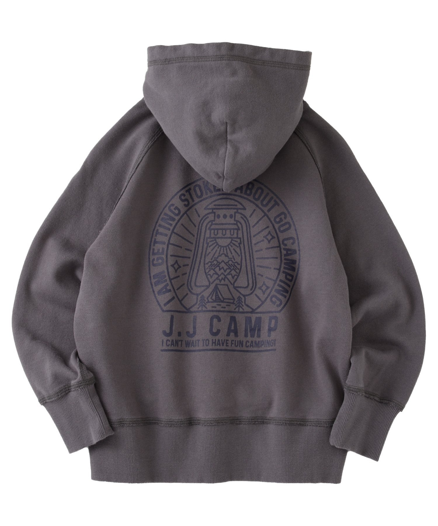 Детская толстовка с капюшоном JJ CAMP/(K) из 100% хлопка с крупным силуэтом. Robe, KESHIZUMI — фото 2