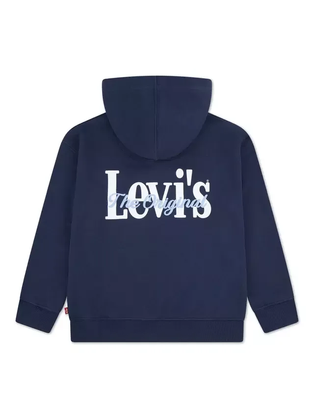 Детская толстовка с логотипом, цвет парадный синий Levi's — фото 2
