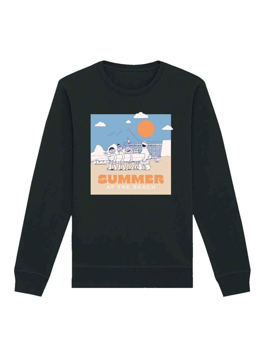 

Свитер F4NT4STIC Sweatshirt Sesamstraße Summer at the Beach, черный