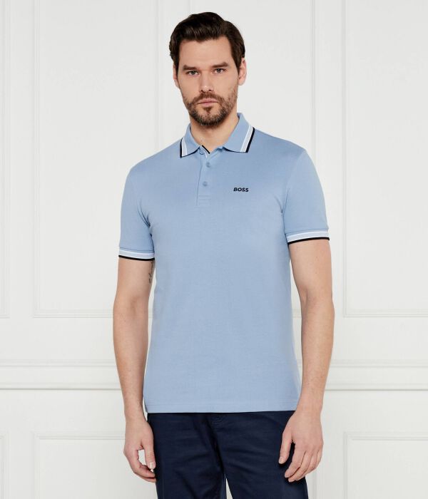 

Рубашка поло Longline fit Boss Green, синий
