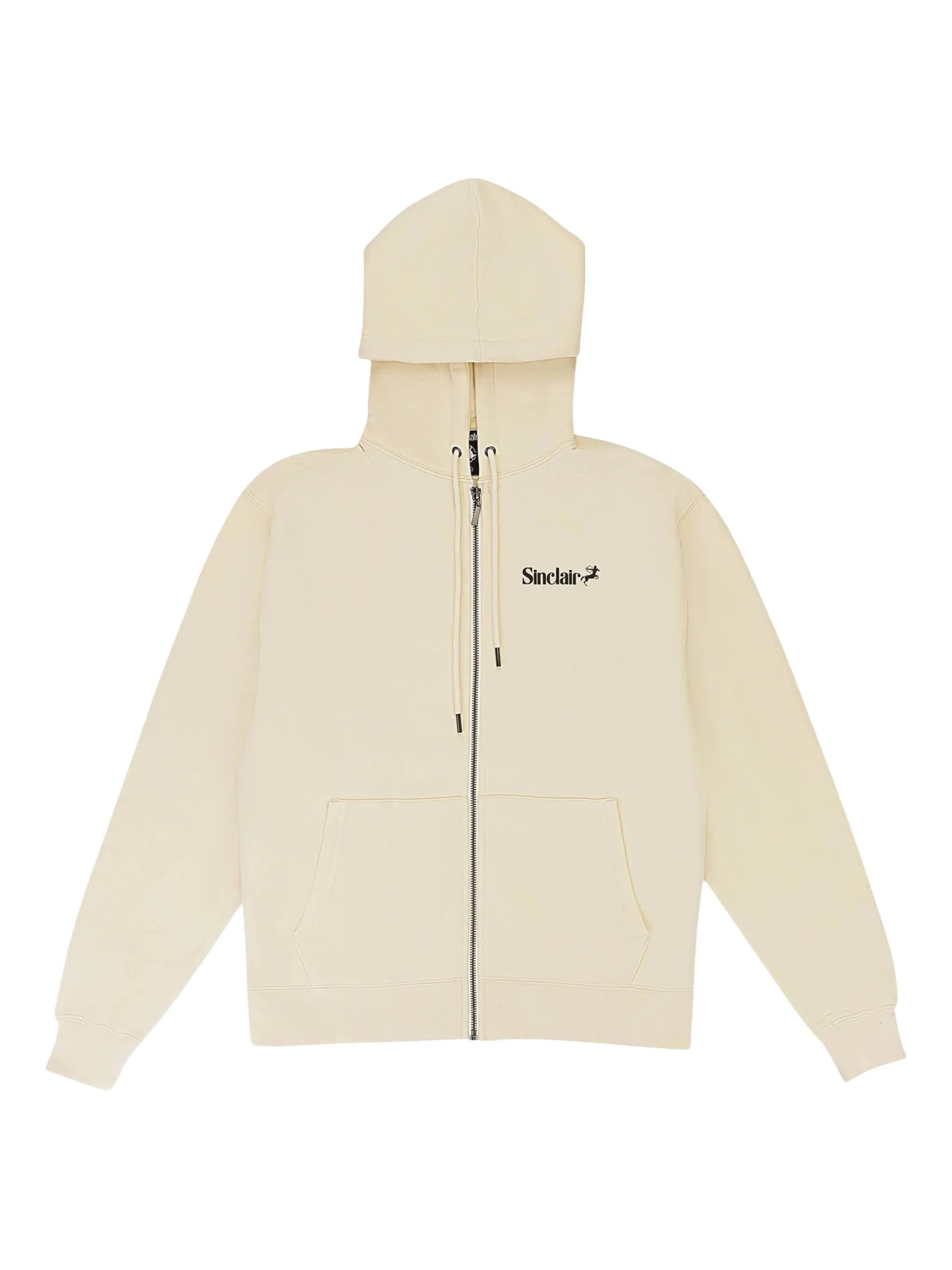 

Худи на молнии Sinclair, кремовый