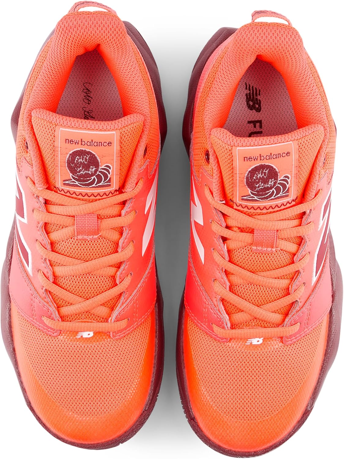 Детские теннисные кроссовки New Balance Coco Cg2, красный/бордовый — фото 4