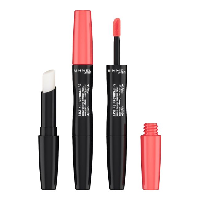 Стойкая жидкая помада Provocalips Rimmel, цвет 600 orange you coming?, 2,3 мл + 1,6 мл