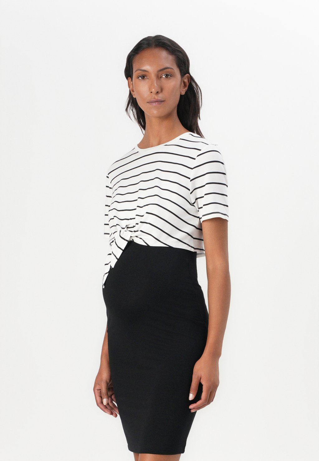 

Платье из джерси OLMOLINE KNOT O NECK NURSING DRESS ONLY MATERNITY, черный