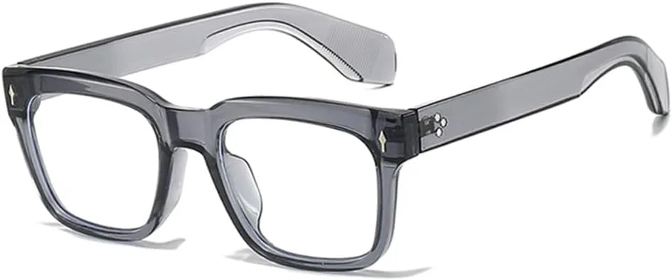 

Солнцезащитные очки UV400 с градиентными заклепками и широкой оправой для женщин и мужчин, для бега и занятий спортом на открытом воздухе UYPTK, Grey Clear