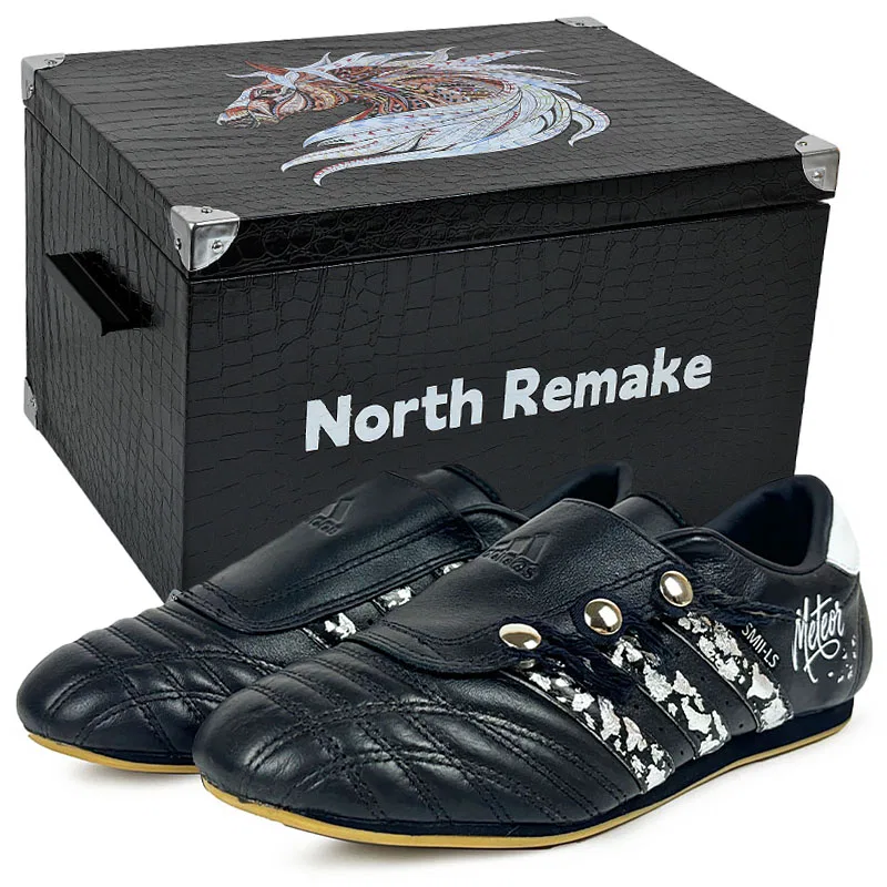 Кроссовки тренировочные Adidas Taekwondo Black Silver Shooting Stars