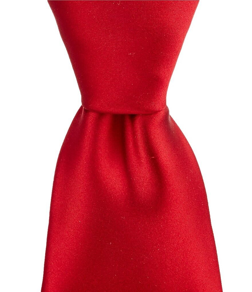 

Мурано Solid Narrow 3 1/8Шелковый галстук Murano, красный
