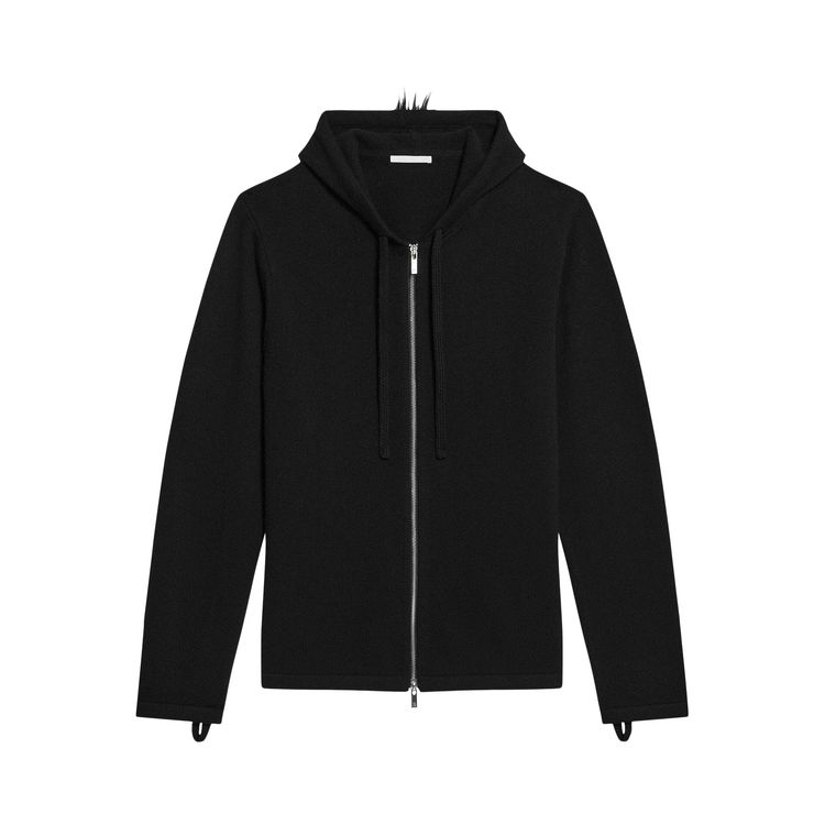 

Худи Helmut Lang Cashmere Mohawk Zip Hoodie 'Black', черный