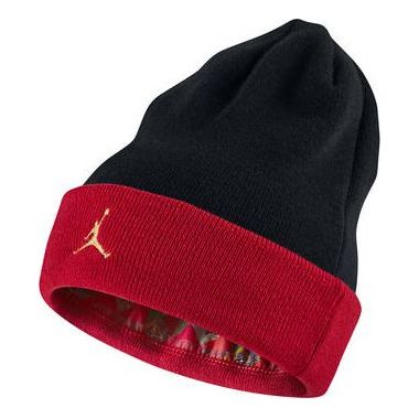 

Кепка Air Jordan Cny Cuffed Knitted Hat New Year's Pack 'Black Red', черный