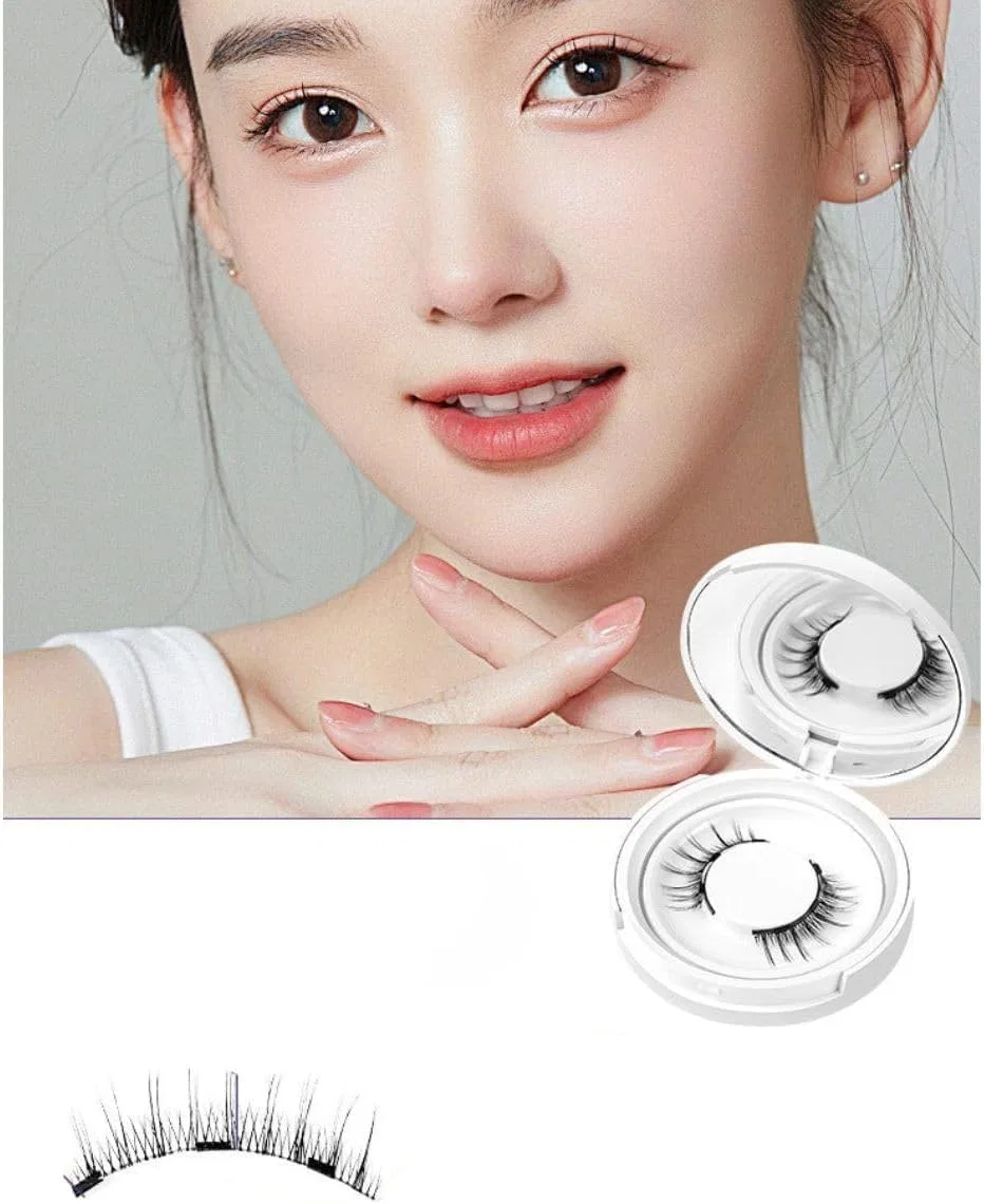 Магнитные ресницы Magnetic False Eyelashes Zhizea с тушью, JP-SW-10