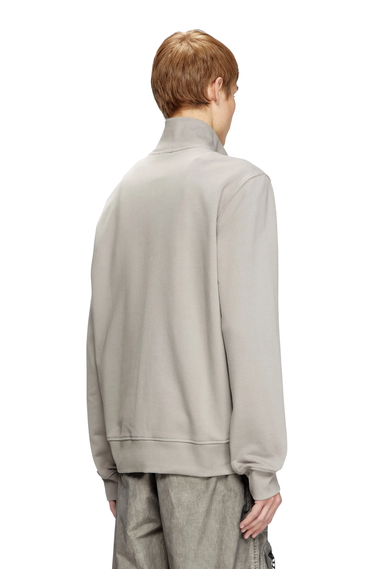 Мужская толстовка на молнии S-GINNI-ZIP-OD Diesel, gray — фото 3