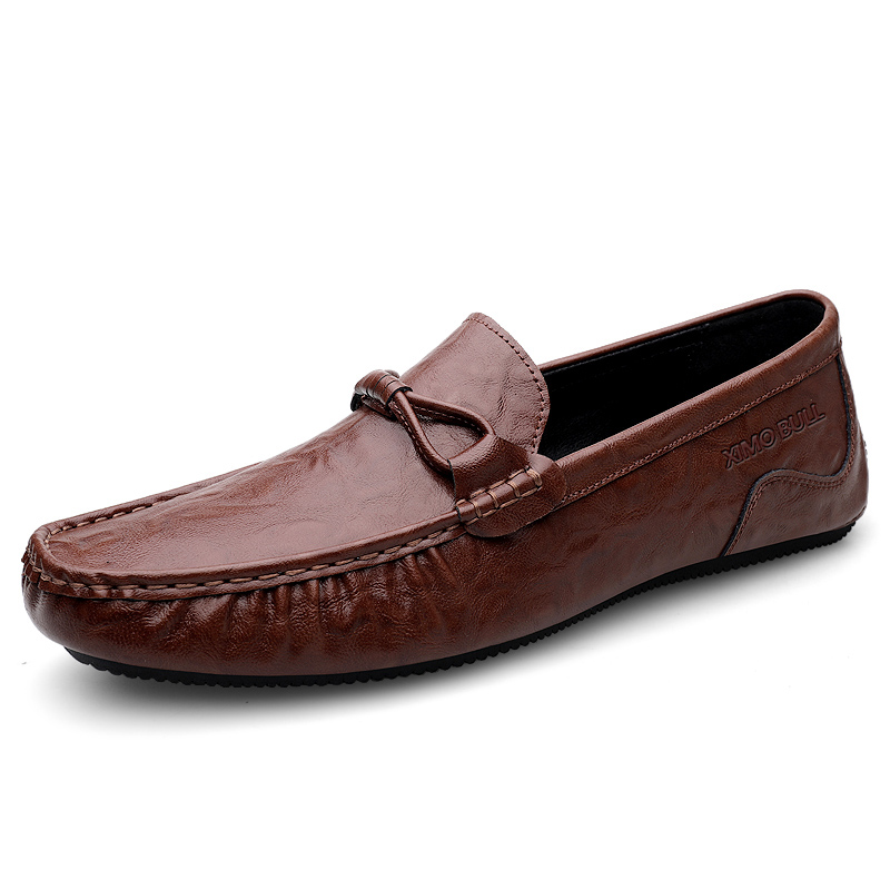 

XIMO BULL Мужские повседневные туфли мужские низкие черно-коричневые, цвет Brown