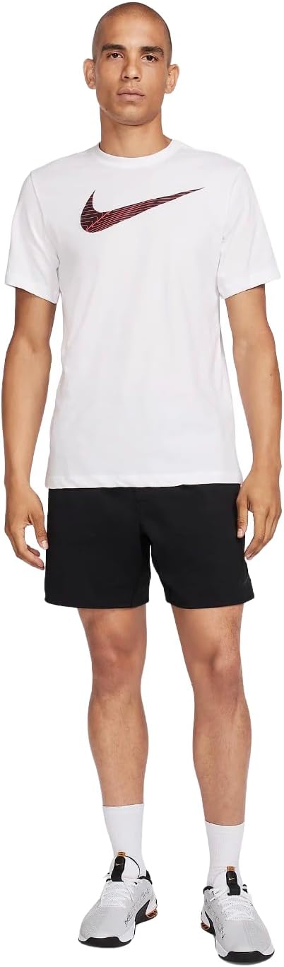 Мужская фитнес-футболка Nike Dri-FIT, White — фото 3