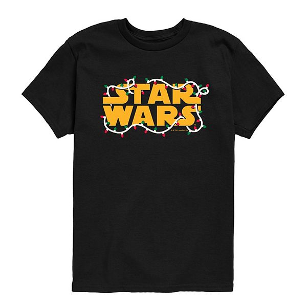 

Футболка с логотипом для мальчиков 8-20 Star Wars, Black