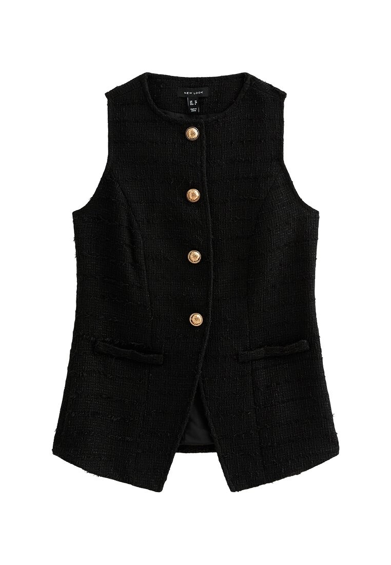 

Жилет BUTTON UP New Look, черный