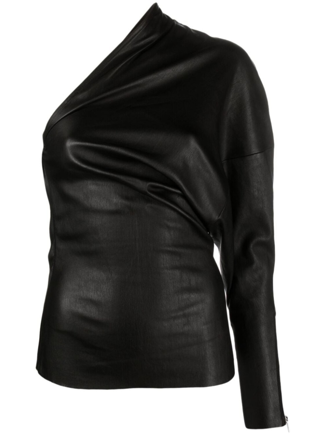 

Rick Owens кожаный топ Luxor на одно плечо, черный