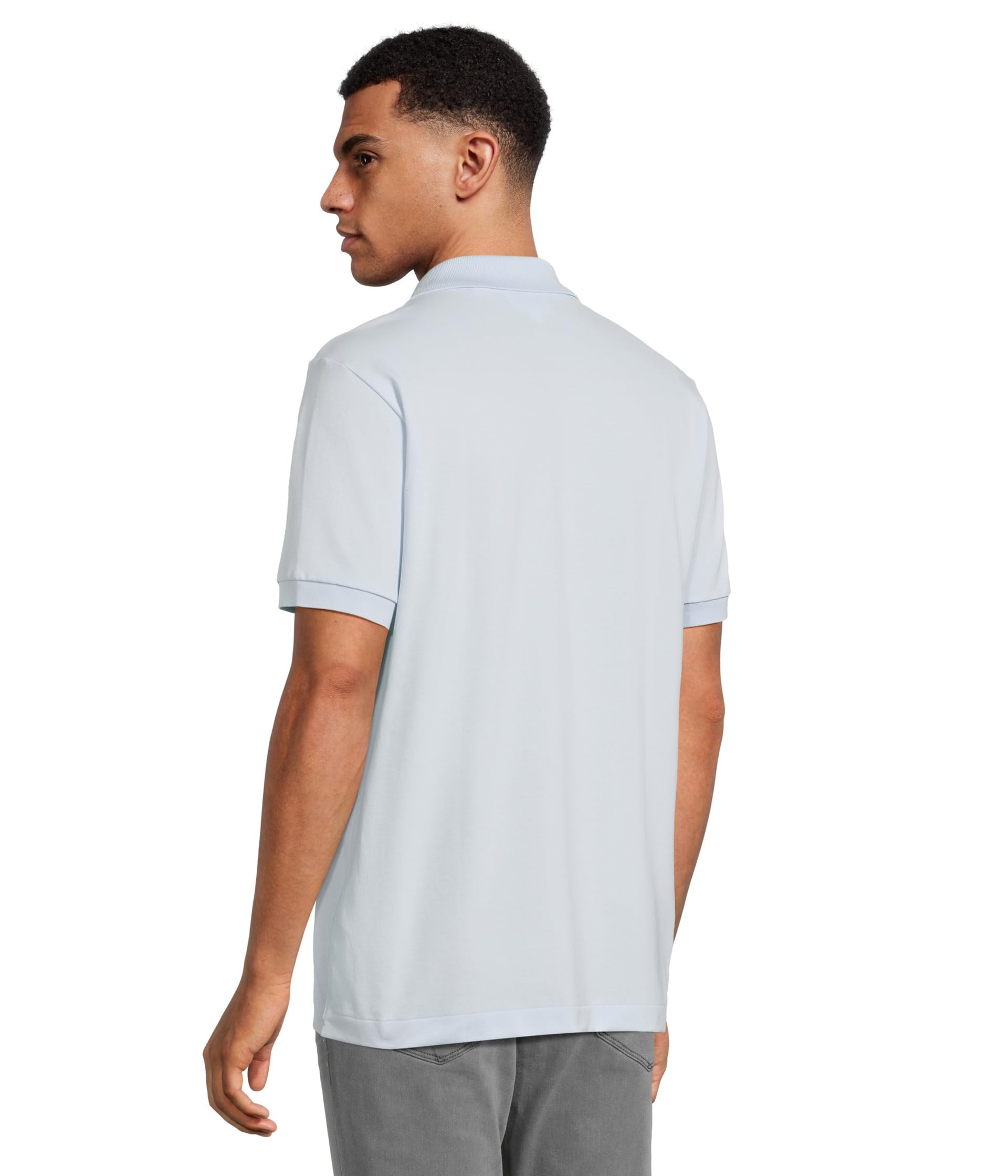 Поло Lacoste Classic Fit L.12.12 Light Pique Polo, цвет Light Blue — фото 3