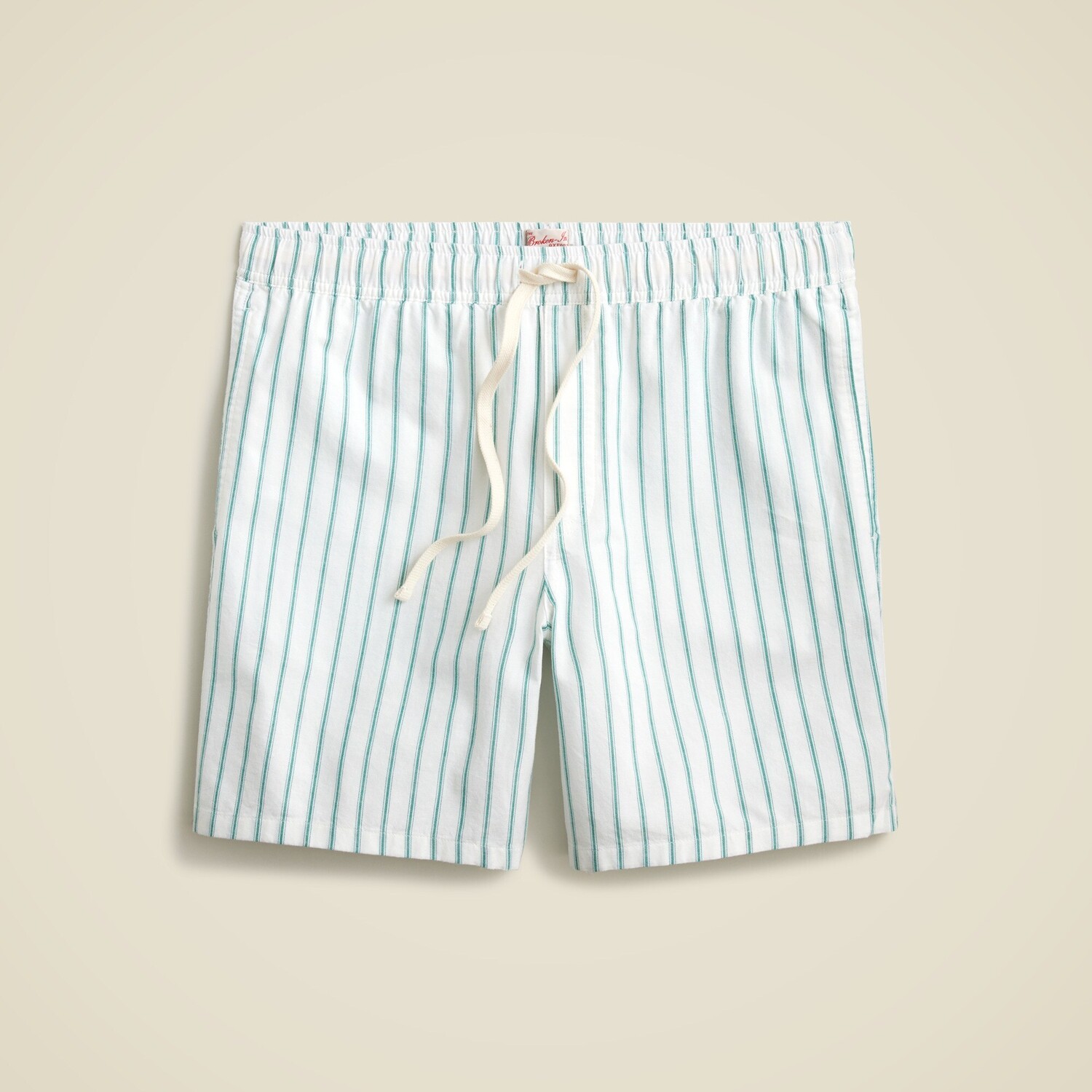 

7-Дюймовые шорты из разношенной ткани Оксфорд J.Crew, белый