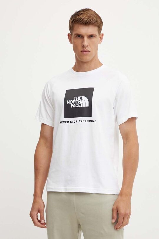 

Хлопковая футболка размера S/S Футболка реглан Redbox The North Face, белый