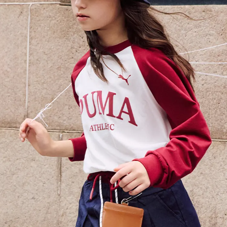 Свитшот Forever Burgundy Kids' PUMA, Burgundy 60901 — фото 2