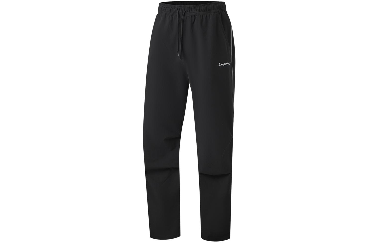

LINING Фитнес серия вязаные спортивные штаны Men's Black