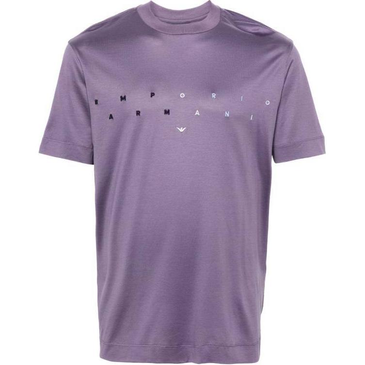 EMPORIO ARMANI Фиолетовая футболка Men's Purple — фото 3