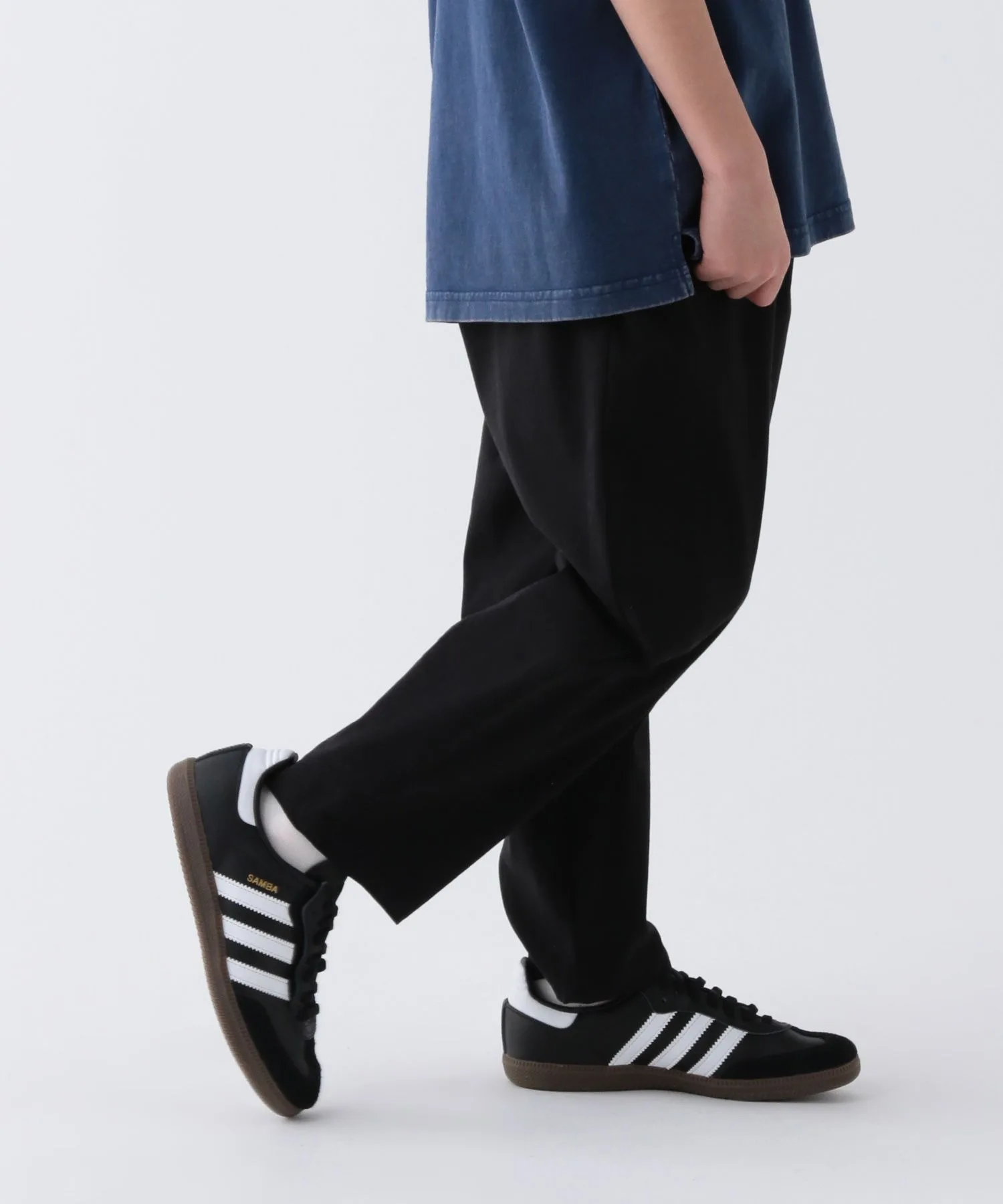 Детские брюки barrel pants из смесовой ткани BAYFLOW TECH LINEN черные