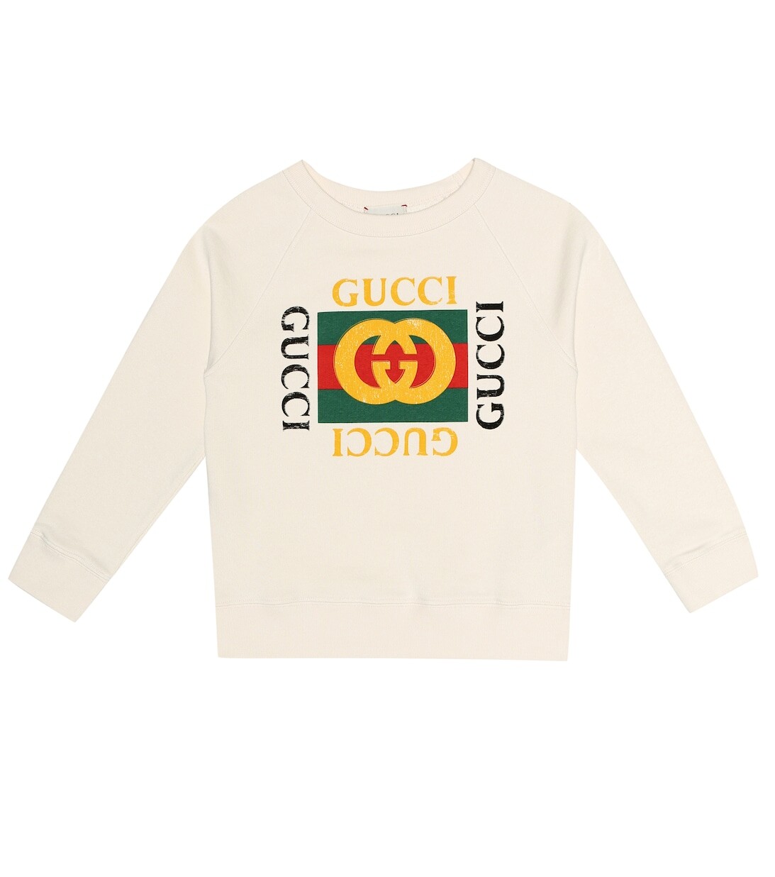 

Толстовка из хлопка с принтом Gucci, белый