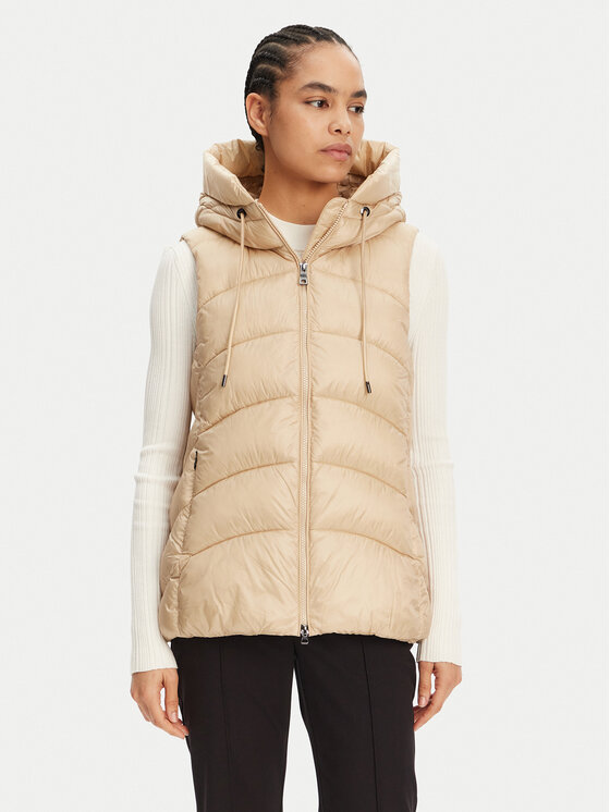 

Утепленный жилет regular fit Bleyze W5528C T3146 F5262 Geox, бежевый