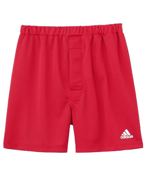 Шорты adidas с логотипом, из полиэстера, красные