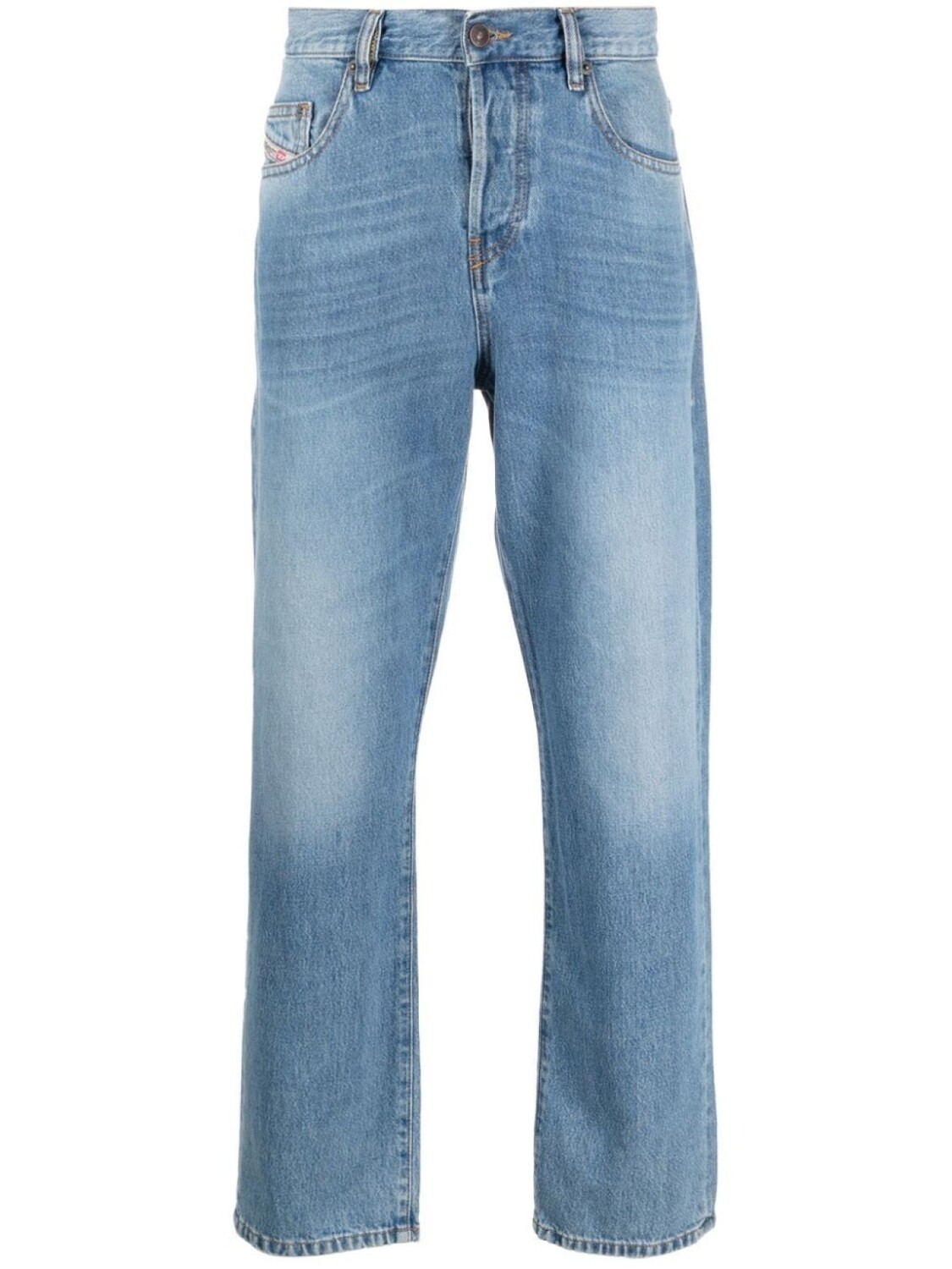 

Diesel джинсы D-Viker с вышитым логотипом, синий