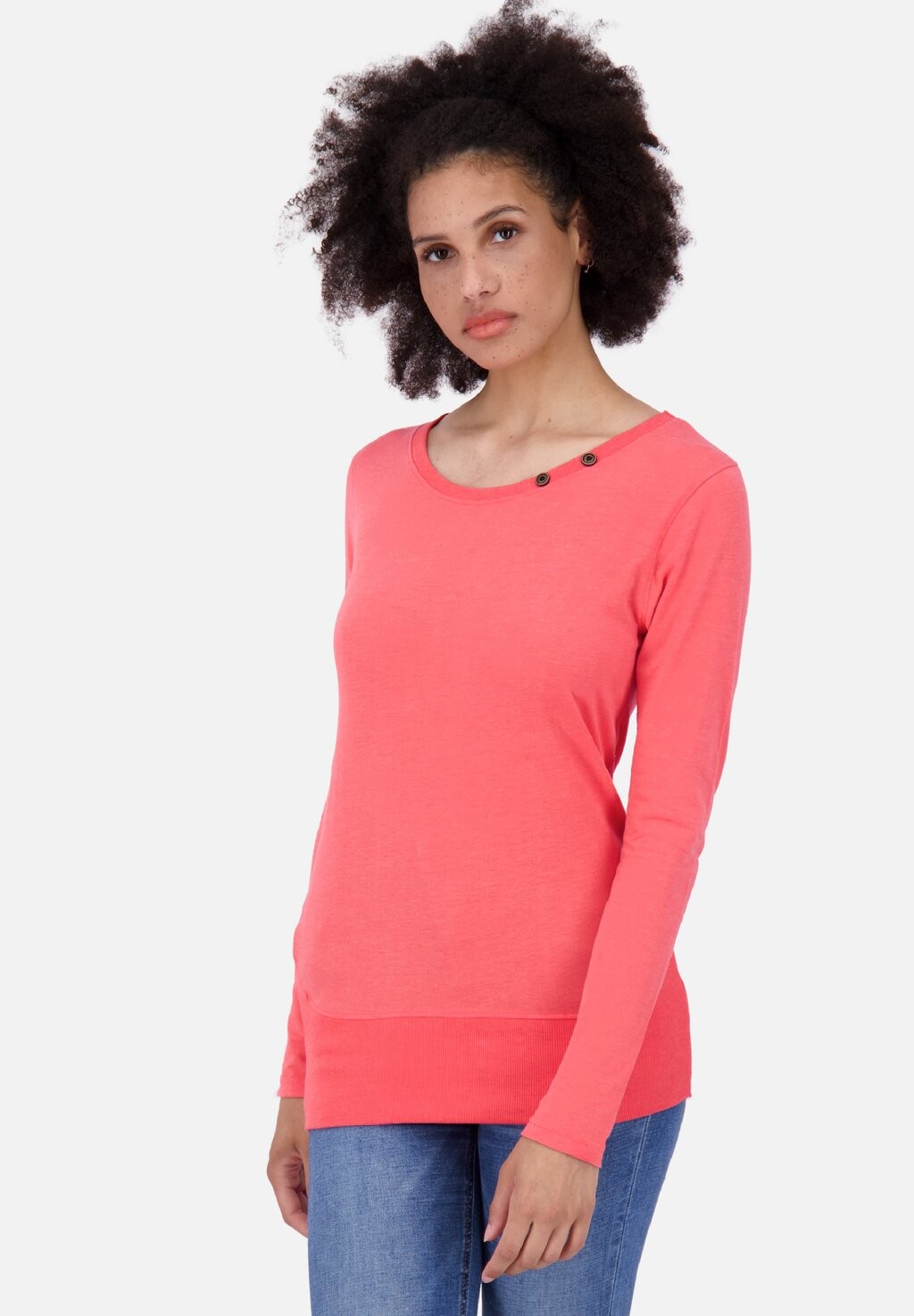 

Рубашка с длинным рукавом CONNYAK alife & kickin, цвет coral melange