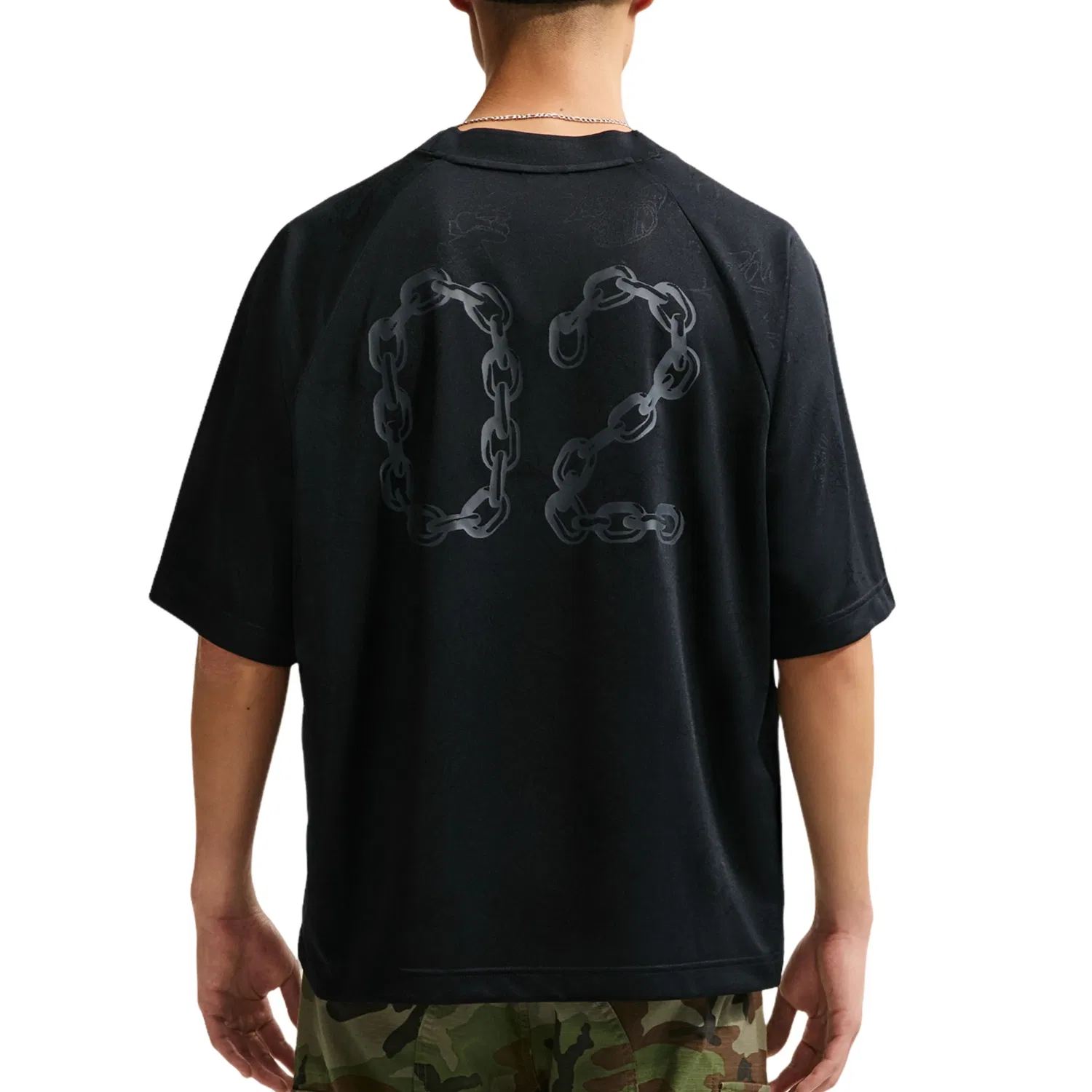 Футболка для скейтбординга Nike SB Jacquard, черная, IF1303-010 — фото 2