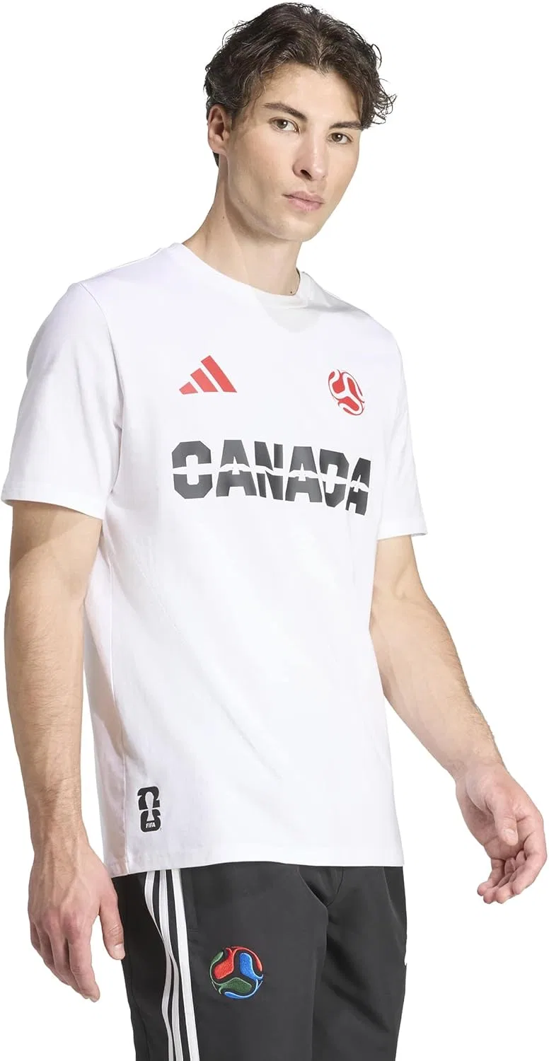 Футболка adidas Canada World Cup 2026, белый — фото 3