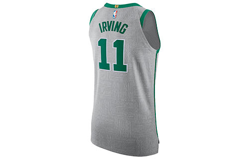 Майка Nike NBA Kyrie Irving City Edition Authentic Jersey 'Grey Green', зеленый — фото 2