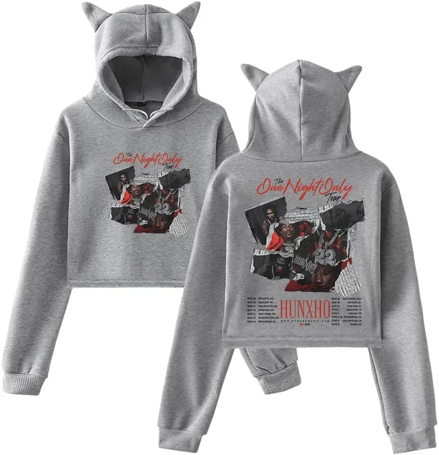 

Худи Hunxho Merch Cat Cropped с длинным рукавом AGZVAKG
