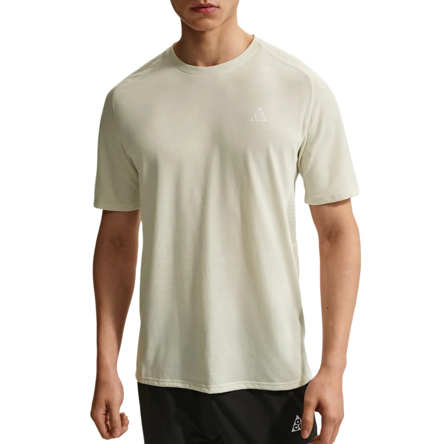Футболка для бега ACG Solar Chase Dri FIT ADV Swoosh Running мужская Nike, Seagrass Green/Baltic Sea Blue/Peak White