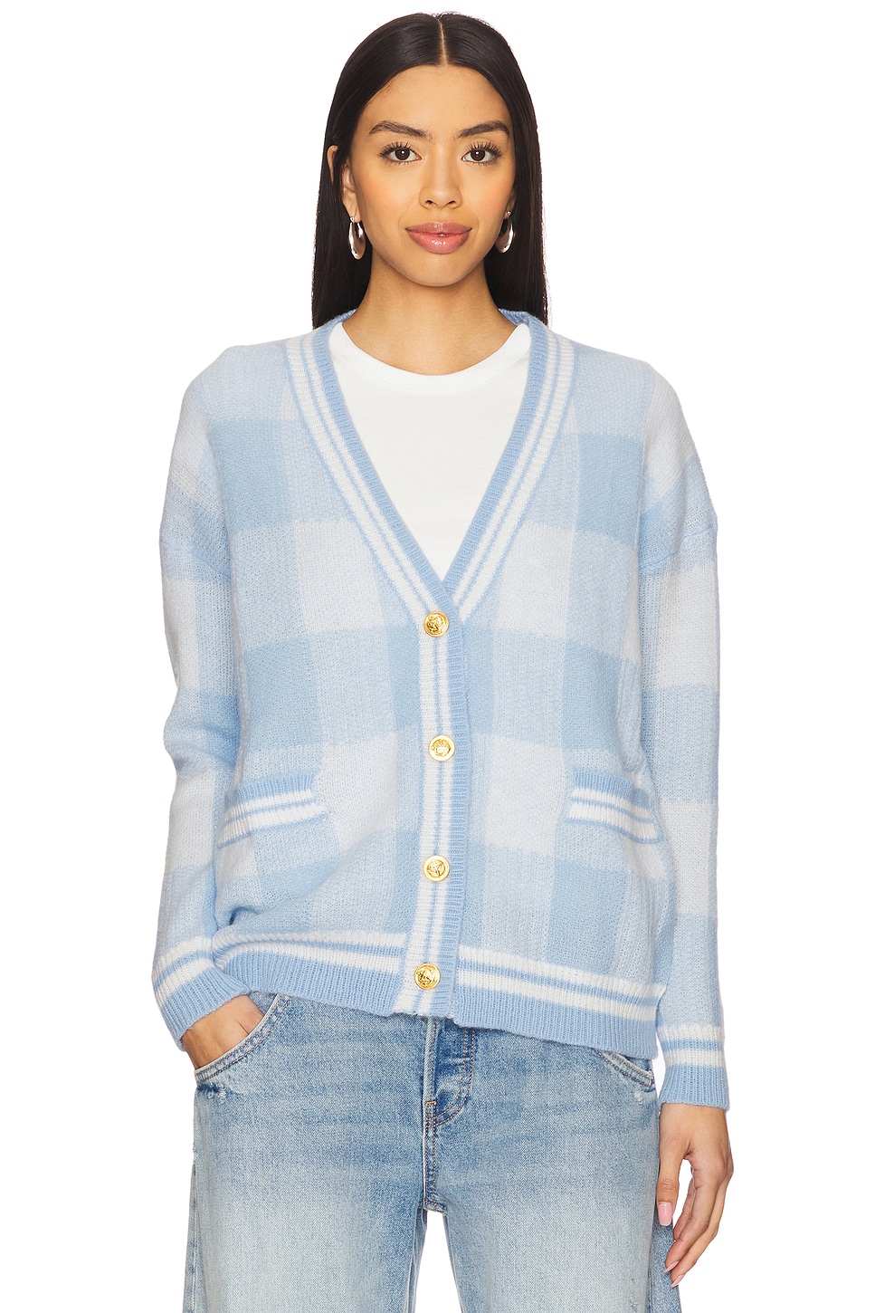 

Кардиган Bonnie More To Come, baby blue & white